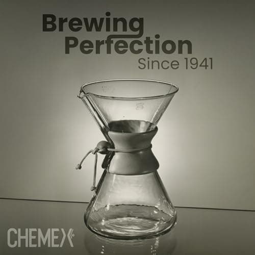 Chemex Ottomatic Pour Over Coffee Maker Set, 40 oz Capacity – Automatic Pour Over Machine with 6 Cup Glass Coffeemaker, Specialty Drip Brewer, Barista Quality Coffee System — view 6