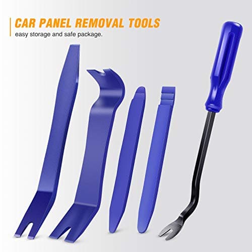 GOOACC 5PCS Auto Trim Removal Tool Kit No-Scratch Pry Tool Kit for Car Door Clip Panel & Audio Dashboard Dismantle -5PCS — view 7