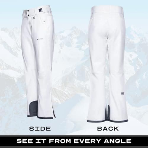 Arctix Women's Insulated Snow Pants, White, Medium (8-10) Regular — view 2