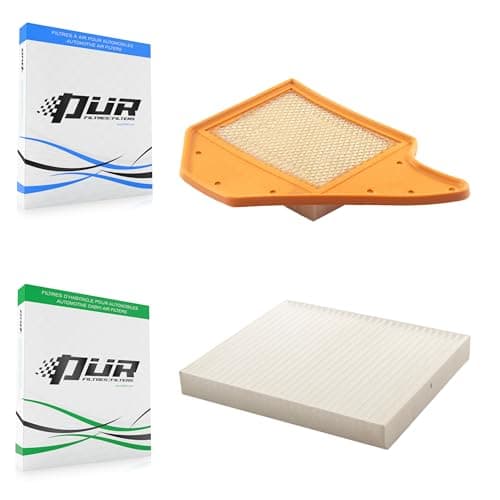 PUR 1x Air + 1x Cabin Filter (2 Total) Kit Replacement For Dodge Grand Caravan Chrysler Town & Country Ram C/V Volkswagen Routan KFL-100084