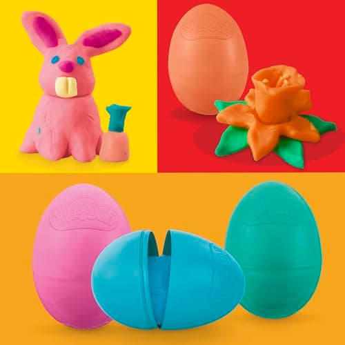 Play-Doh Eggs 24-Pack, Dinosaur & Dragon Egg Hunt Toys, Modeling Compound for Birthday Gifts & Party Favors, Easter Basket Stuffers, Kids Ages 2 and Up (Amazon Exclusive) — view 2