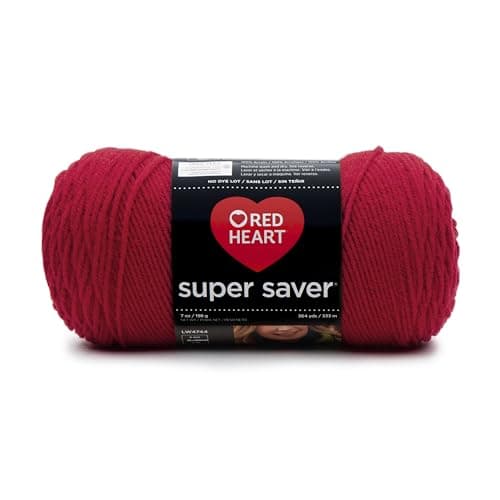 Red Heart E300.0319 Super Saver Economy Yarn, Cherry Red