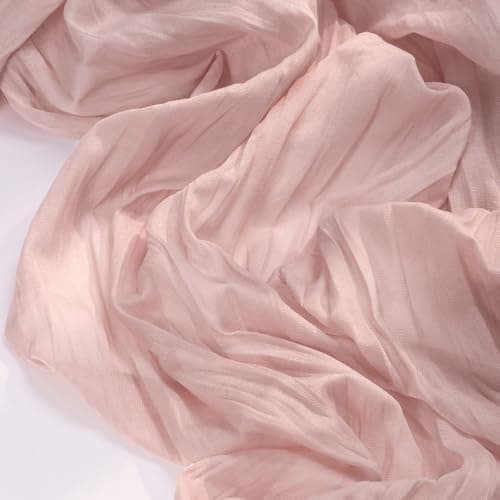Socomi Pink Cheesecloth Table Runner Summer Boho Rustic Gauze Dusty Pink Farmhouse 120 inch 10FT Cheese Cloth for Wedding Tea Party Baby Shower Birthday Home Decor Holiday Decorations