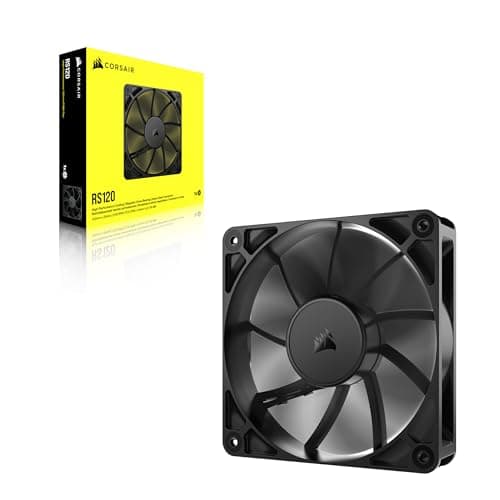 CORSAIR RS120 120mm PWM Fan – Daisy-Chain Connection – Low-Noise – Magnetic Dome Bearing – Single Pack – Black — view 5