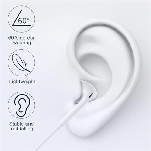 USB C Headphones for iPhone 17/16/15 Pro Max Plus Type C Earphones with Microphone & Remote Noise Cancelling Earbuds for iPhone 17/16/15 Pro, iPad, Galaxy S23/S22/S21/S20/Ultra Note 10/20 — view 3