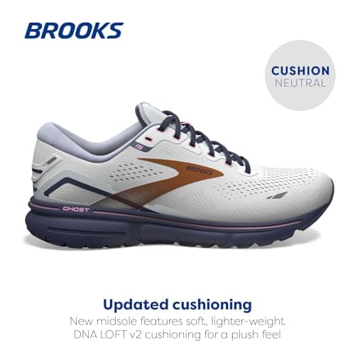 Brooks Women's Ghost 15 Neutral Running Shoe - Spa Blue/Neo Pink/Copper - 8.5 Medium — view 2