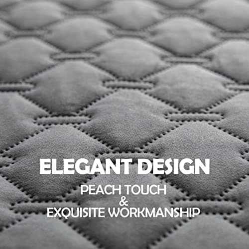 gogobunny 3X Stronger Waterproof Pet Blanket, Scratch Proof Furniture Protector for Dogs Cats, Reversible Cover 30x70 Inch, Dark Grey/Light Grey — view 5