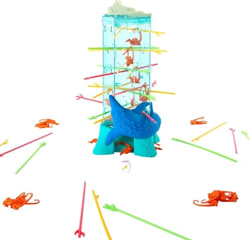 Mattel Games Kerplunk Jurassic World Rebirth Game for Kids & Family with Ocean Tower and Spinosaurus Figures Inspired by the Movie. — view 4