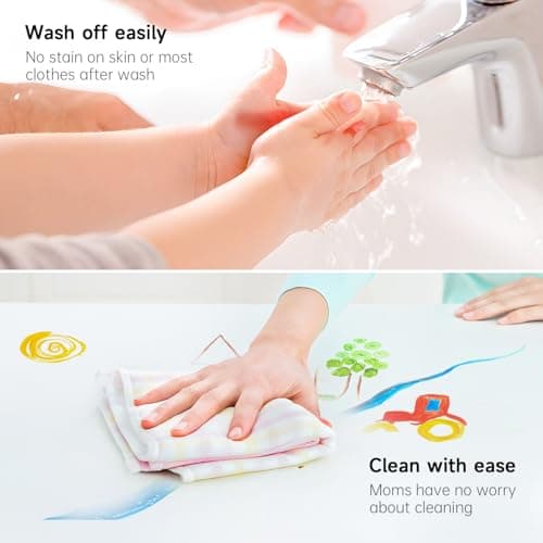 Shuttle Art Washable Finger Paint for Toddlers, 15 Vibrant Colors (1.2 fl oz) Toddler Paint, Non-Toxic Finger Painting for Toddlers 1-3, Kids Arts and Crafts — view 3