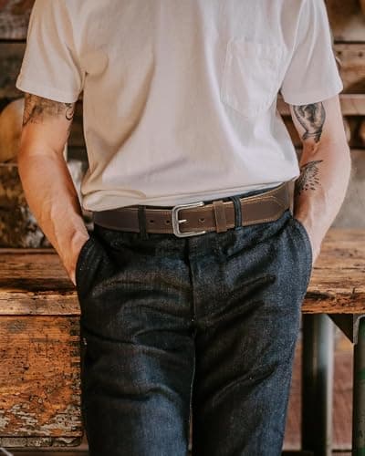 CHAOREN Mens Belts Leather - 35mm Genuine Leather Belts for Men - Ideal Match for Casual Jeans — view 2