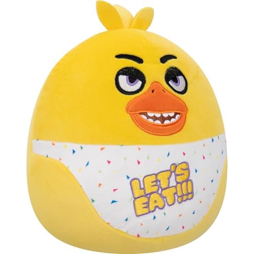 Squishmallows Original Five Nights at Freddy’s 10in Classic Chica - Ultrasoft Official Jazwares Plush