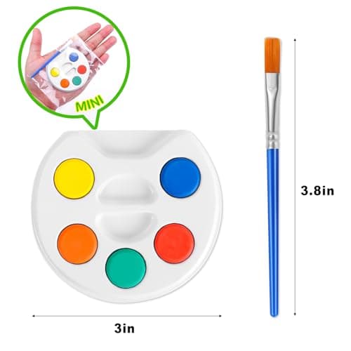 Mini Water Color Paint Set for Kids.18 Pack Non-Toxic Watercolor Paint Bulk