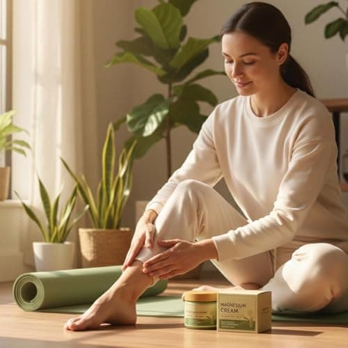 Total Relief Magnesium Cream, Nerve Relief Magnesium Cream with MSM & Arnica - Total Body Soothing Formula for Muscle Support & Recovery — 3 Pack Family Savings (5.28oz Total) — view 3