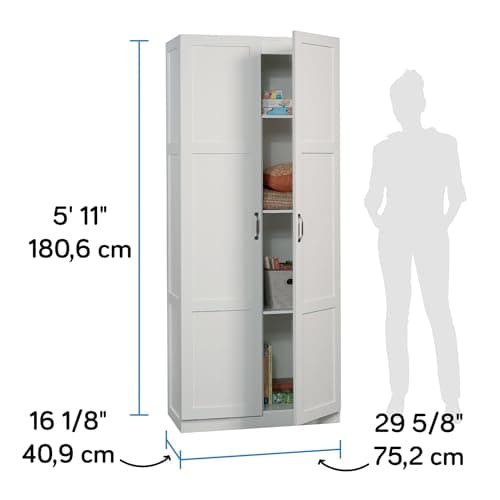Sauder Select Storage Cabinet/ Pantry cabinets, White finish — view 2