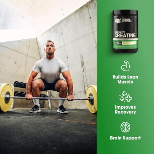 Optimum Nutrition Creatine, Micronized Creatine Monohydrate Powder, Supports Strength & Recovery, Banned Substance Tested, Unflavored, 5 g per Serving, 120 Servings — view 2
