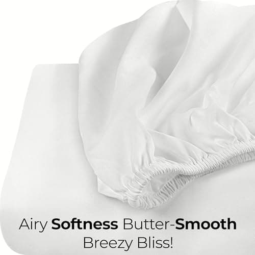 Utopia Bedding Queen Fitted Sheet - Bottom Sheet - Deep Pocket - Soft Microfiber -Shrinkage and Fade Resistant-Easy Care -1 Fitted Sheet Only (White) — view 5