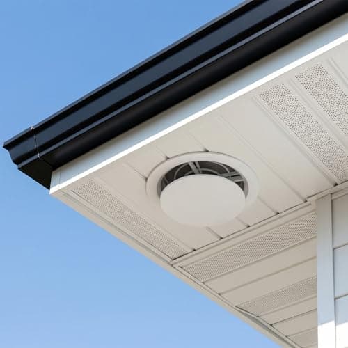 Cididu 6 Inch Round Vent Cover with Spring and Mesh Screen, ABS Adjustable Air Soffit Vent for Ceiling, Ceiling Diffuser for Bathroom, Kitchen HVAC Exhaust Duct, 5.75" Opening — view 5