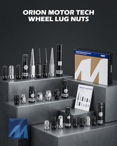 Orion Motor Tech 1/2"-20 Open End Lug Nuts, 3/4" 19mm Hex 0.84x0.9 in. Chrome Plated Wheel Lug Nuts Compatible with Dodge Dakota Ramcharger Ford Bronco Explorer F-150 Jeep Wrangler, Set of 20 — view 6