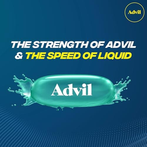 Advil Liqui-Gels Pain Reliever and Fever Reducer, Pain Medicine for Adults with Ibuprofen 200mg for Headache, Backache, Menstrual Pain and Joint Pain Relief - 50x2 Liquid Filled Capsules — view 4