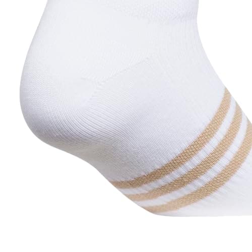 adidas Women's Superlite No Show Socks (6 Pairs) Lightweight & Breathable, White/Warm Sandstone Beige/Preloved Teal Green/3, M — view 5