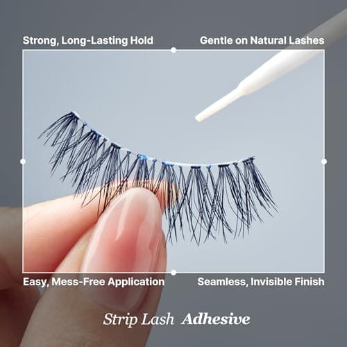 Kiss Lash Adhesive, Lash Glue, 24hr Strip Eyelash Adhesive, Clear, Includes Lash Adhesive, Long Lasting Wear, Can Be Used with Strip Lashes and Lash Clusters — view 6