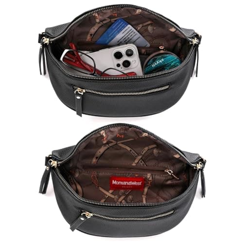 Montana West Crossbody Bags for Women Designer Sling Bag with Adjustable Strap MWC-248BK — view 4