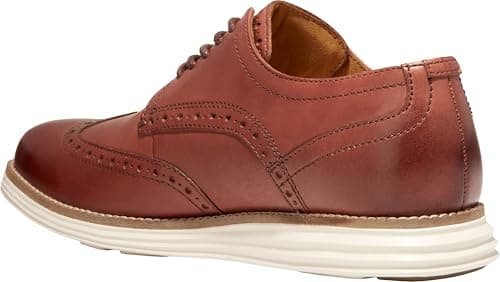 Cole Haan Men's Original Grand Shortwing Oxford Shoe, Woodbury Leather/Ivory, 12 Medium US — view 2