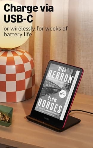 Amazon Kindle Paperwhite Signature Edition 32GB – 20% faster with auto-adjusting front light, wireless charging, and weeks of battery life – Metallic Black + 3 Months Free Kindle Unlimited (with auto-renewal) — view 3