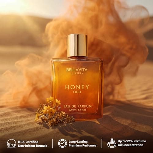 Bellavita Luxury Honey Oud Eau de Parfum | 100 ml (3.4 fl.oz.) | Perfume for Men and Women | Sweet Honey, Bergamot, Oud, and Amber Notes | Women's Day Special — view 6
