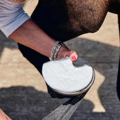 Robinson Animalintex Poultice Pads – Veterinary Wound Dressing for Horses, Hot or Cold Injury Treatment, Pre-Cut Hoof Shape & Rectangular Options | Hoof Shaped (3pk) — view 3
