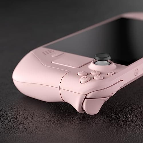 eXtremeRate Cherry Blossoms Pink Custom Faceplate Back Plate Shell for Steam Deck, Handheld Console Replacement Housing Case, DIY Full Set Shell with Buttons for Steam Deck LCD - Console Without — view 4