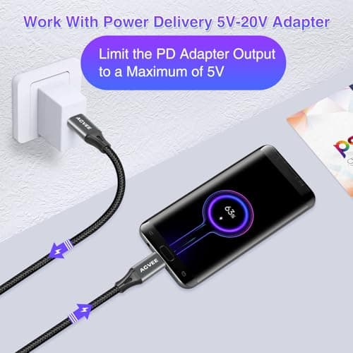 AGVEE 10ft USB-C to Micro USB Cable — view 3