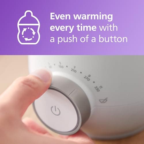 Philips Avent Premium Fast Bottle Warmer, with Smart Temperature Control, Water Bath Technology, Automatic Shut-off, Model SCF358 — view 3