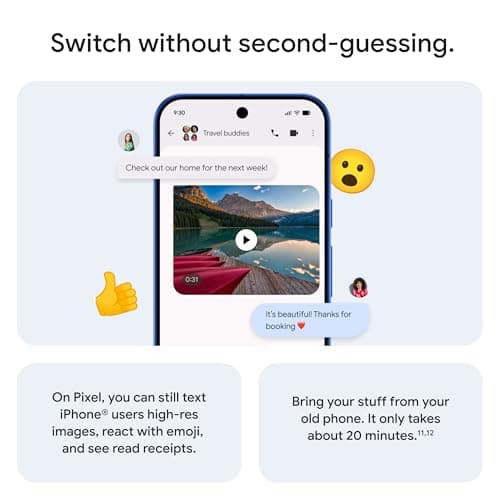 Google Pixel 10 - Unlocked Smartphone with Gemini - Indigo - 128 GB — view 7