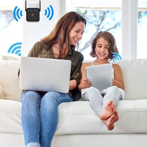2026 Faster WiFi Extender, WiFi Repeater, Covers Up to 10000 Sq.ft and 60 Devices, Internet Booster - with Ethernet Port, Quick Setup, Home Wireless Signal Booster — view 5