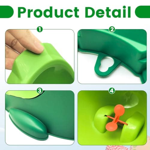 Frog Pee Training,Cute Potty Training Urinal for Boys with Funny Aiming Target,Green Urinals for Toddler Boy — view 2
