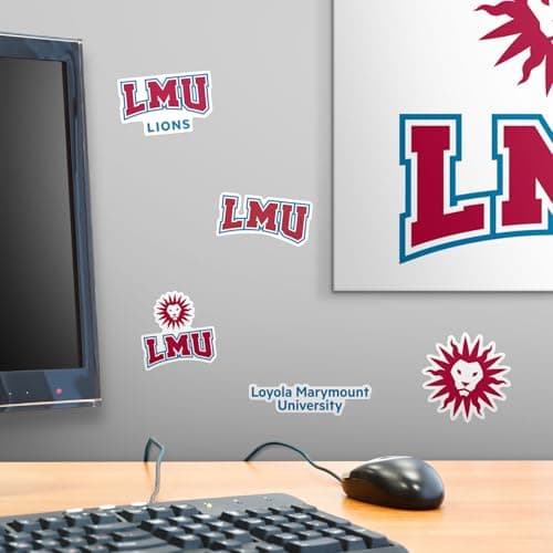 Loyola Marymount University Spirit Logo Vinyl Large Deluxe Stickers Variety Pack - Laptop, Water Bottle, Scrapbooking, Tablet, Skateboard, Indoor/Outdoor — view 5