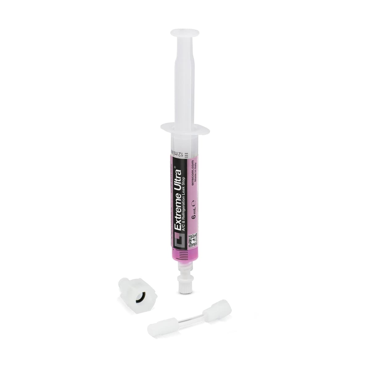 Errecom Extreme Ultra - 6 ml, Sellador de Fugas para Sistemas de Aire Acondicionado de Automóviles, incluye el adaptador para válvulas de carga lato baja presión gas R134a — view 5