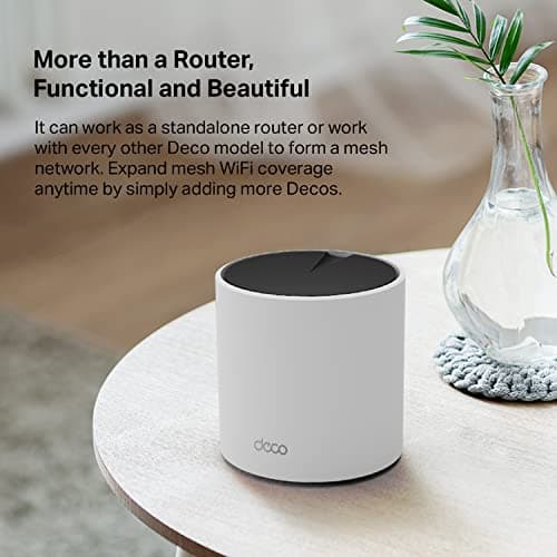 TP-Link Deco X55 AX3000 WiFi 6 Mesh System - Covers up to 2500 Sq.Ft., Replaces Wireless Router and Extender, 3 Gigabit Ports, Supports Ethernet Backhaul, Deco X55(1-Pack) — view 5