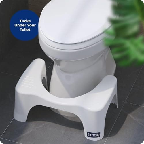 Squatty Potty Simple Curve Bathroom Toilet Stool 7" White — view 5