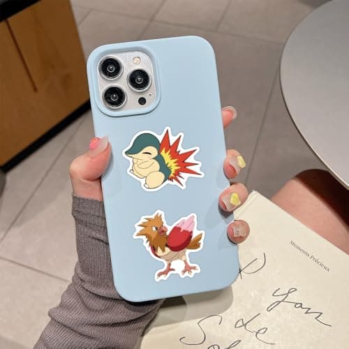 50pcs Cute Pokemon Cartoon Stickers for Water Bottle, Cool Monster Waterproof Vinyl Stickers for Adult Teen Girl Kids Laptop Skateboard Bike Guitar Laggage Travel Case Helmet Notebook Scrapbook — view 4