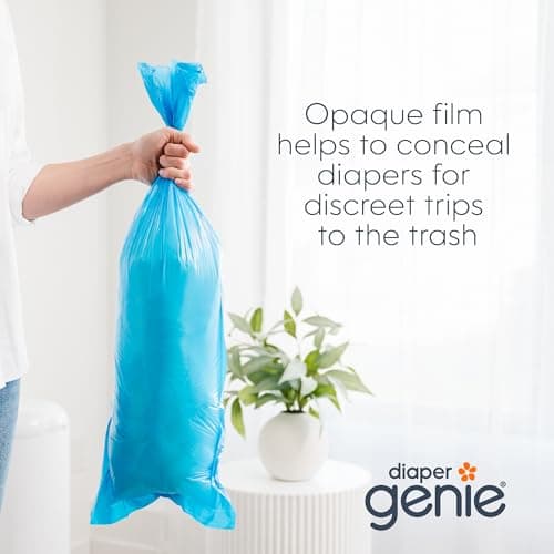 Diaper Genie Easy Roll Refill | 18 Clean Laundry Scent Bags | 65% PCR Film | Fits Platinum, Signature & Deluxe — view 5