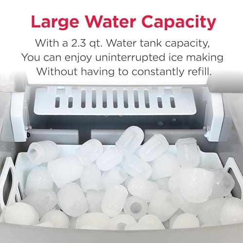 Frigidaire 26 Lbs per Day Portable Compact Maker, Ice Making Machine, Stainless, Medium — view 3