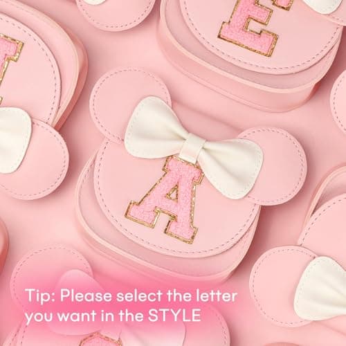 mibasies Toddler Purse Girl Gifts: Girls Birthday Gifts for 3-8 - Toys for Ages 2-4 Purse, Pink, Letter A — view 2