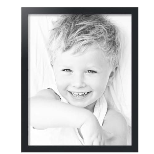 ArtToFrames 19x24 inch Satin Black Picture Frame, 2WOMFRBW26079-19x24 — view 2