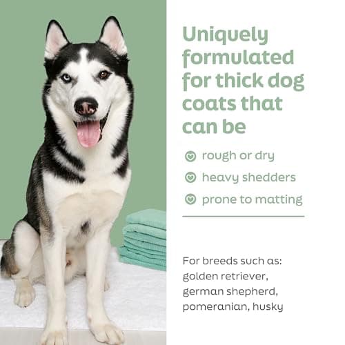 True Coat Thick Coat Dog Shampoo, 5 in 1 De‑Sheds & Softens with Oat Milk, Coconut Oil & Aloe, 16 oz — view 2