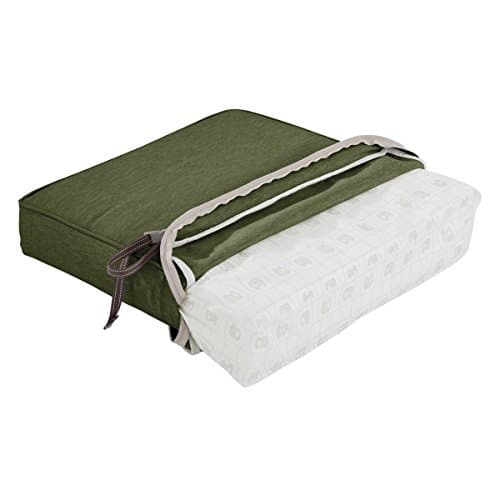 Classic Accessories 62-010-HFERN-EC Montlake Seat Cushion Foam and Slip Cover, Heather Fern, 21" Wide x 21" deep x 3" Thick — view 2