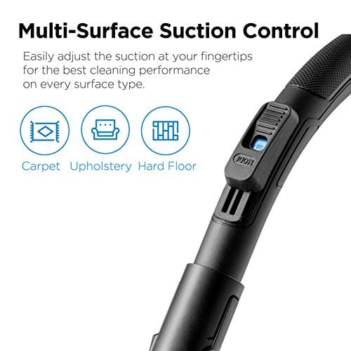 Eureka WhirlWind Bagless Canister 2.5L Vacuum Cleaner, Lightweight Vac for Carpets and Hard Floors, NEN110A, Blue — view 4