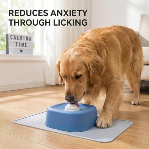 Slow Feed Liquid Bowl, 2026 Upgrade Dog Lick Bowl Roller Ball, Dog Licking Ball Bowls, for Liquid Treat Dispensing, for Anxiety Relief for Dog&Cat (Black)