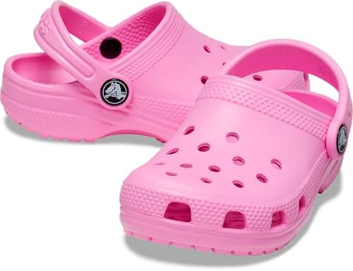 Crocs Kids Classic Clog (Toddler) - Clogs for Kids - Synthetic Upper - Ventilation Holes - Round Toe Taffy Pink 7 Toddler M — view 3